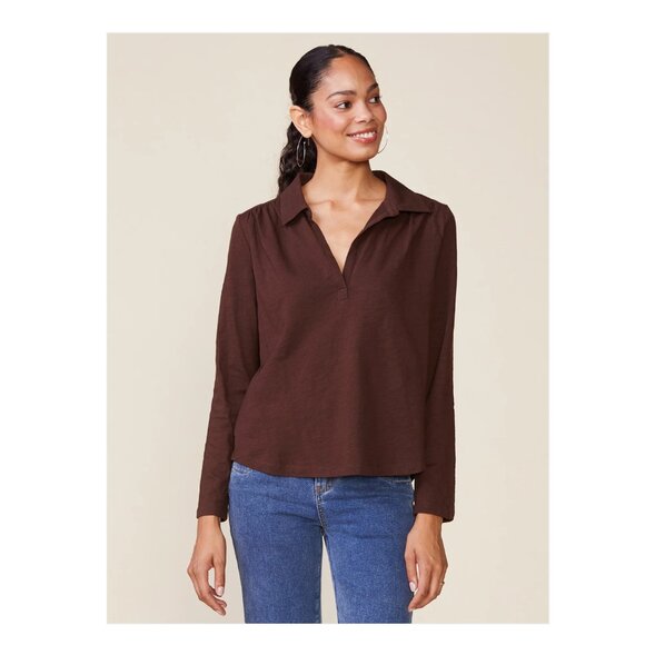 NWT Anthem the Label Long Sleeve Popover Slub Henley. Size Small - Picture 1 of 11